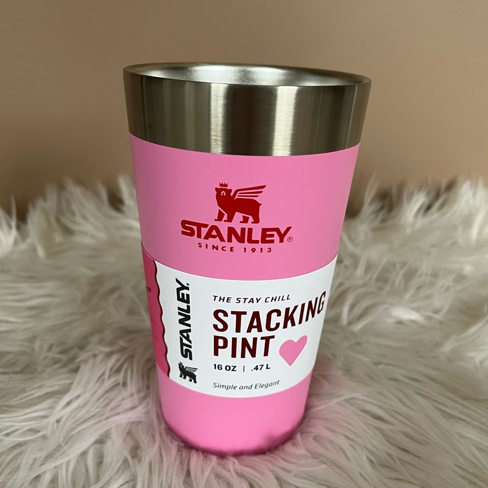 {Stanley} Adventure Stainless Steel Stacking Pint 16 oz in Cotton Candy - NWT